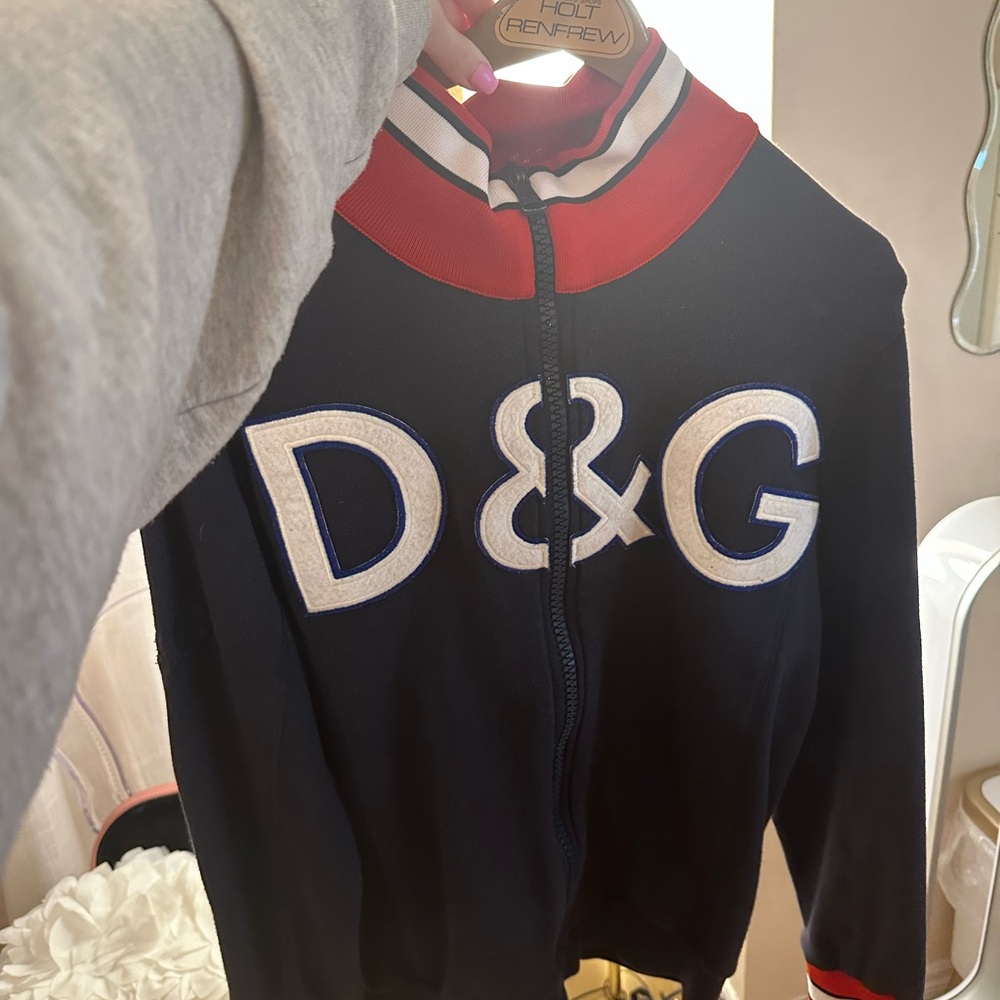 D&G Navy Zip-Up Jacket